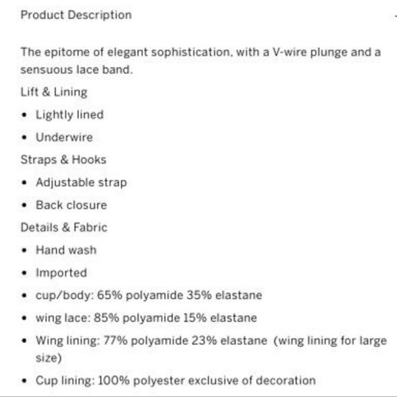 VICTORIA’S SECRET Very Sexy Long Line Plunge 32DD - Picture 12 of 14